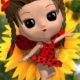 cute flower lady
